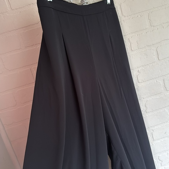 ELOQUII pants Wide Leg Dress pull on elastic waistband in Black 14 NEW wide - Picture 3 of 7